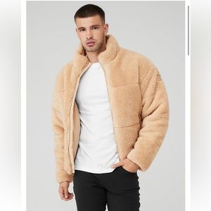 Alo Yoga men Sherpa Stage Puffer - Camel
